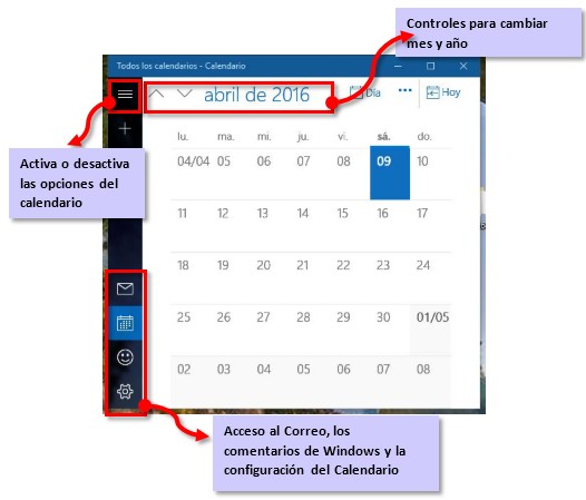 Ilustración 21 - Ventana del Calendario Ilustración 21 - Ventana del Calendario