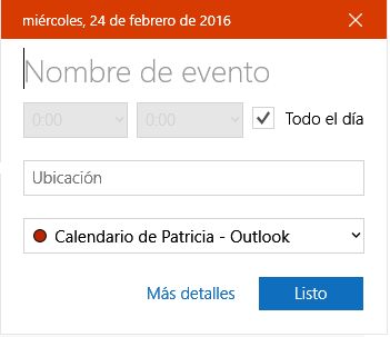 Ilustración 22 - Nuevo evento Ilustración 22 - Nuevo evento